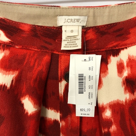 J. Crew Floral Button Front Wool Skirt - Picture 2 of 2